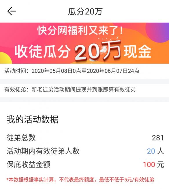 转发文章推广徒弟奖励哪家高？试一下随手旗下的瓜分现金活动 第1张